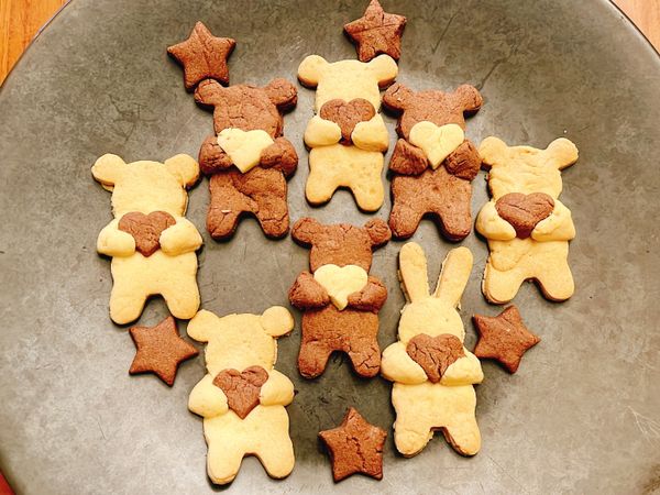 熊熊捧愛心💗香草巧克力餅乾🐻🍫🌿