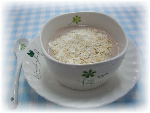 麥片黑豆漿優格