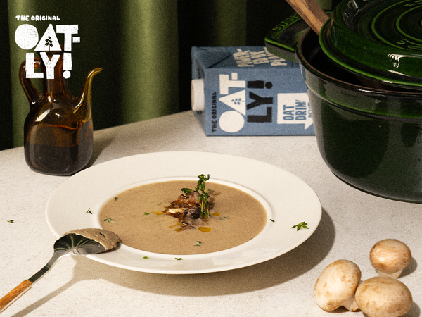 燕麥乳香濃厚蕈菇白湯