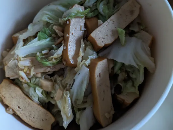 豆干炒白菜