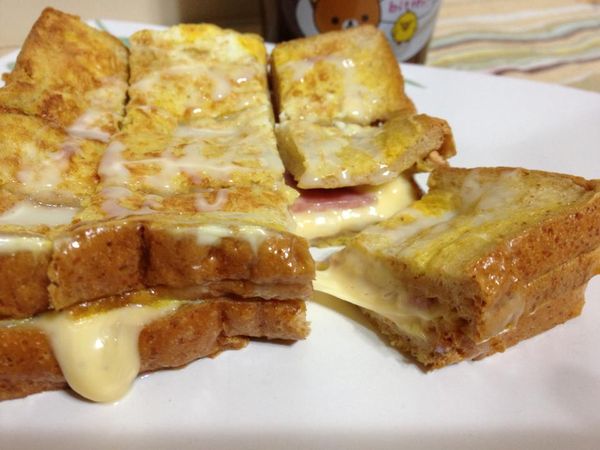 [小米愛料理] 法式火腿乳酪土司