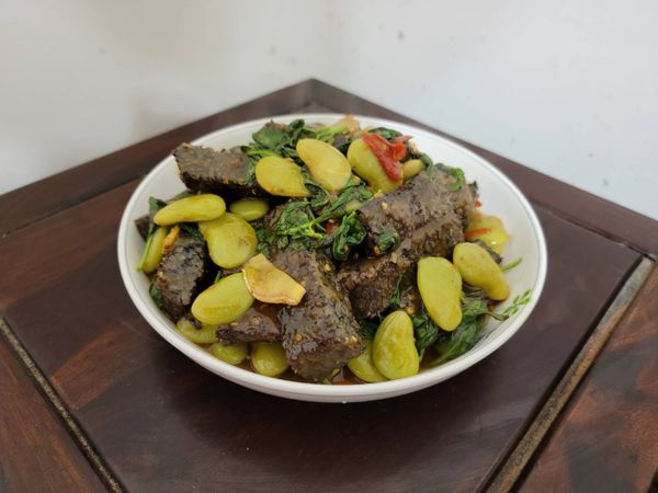 三杯皇帝豆米血糕（智慧糕）