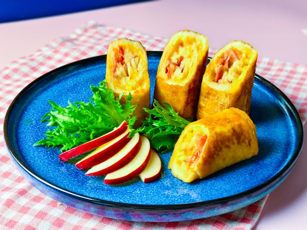 起司蘋果吐司捲