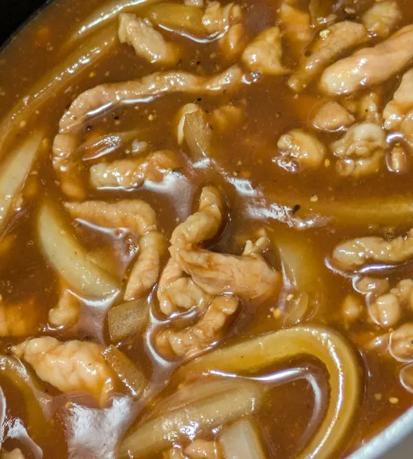 黑胡椒糖醋肉絲