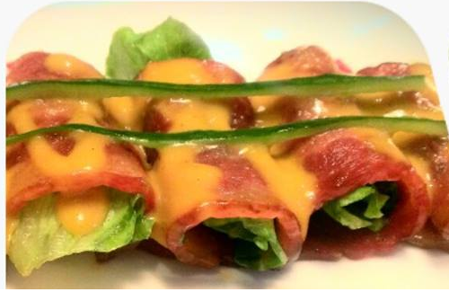 ♥蜜汁培根蔬菜捲
