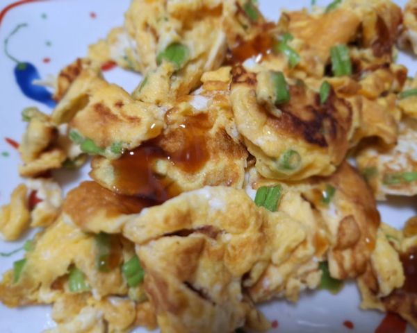 空心菜梗炒蛋