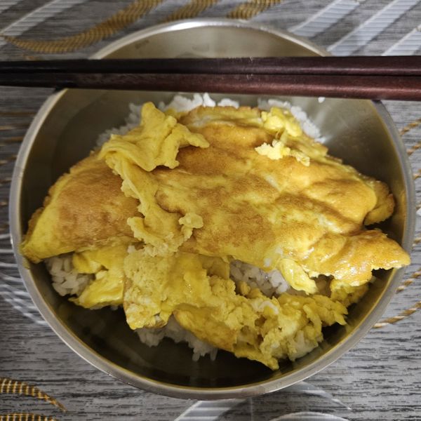 普通煎蛋配飯