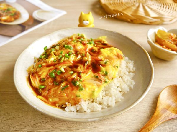 壽喜燒風味蟹肉嫩蛋蓋飯