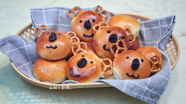 無尾熊造型果醬麵包