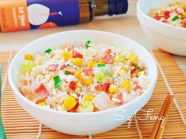培根玉米蛋炒飯