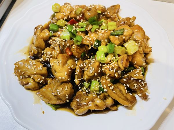 蜜汁雞丁