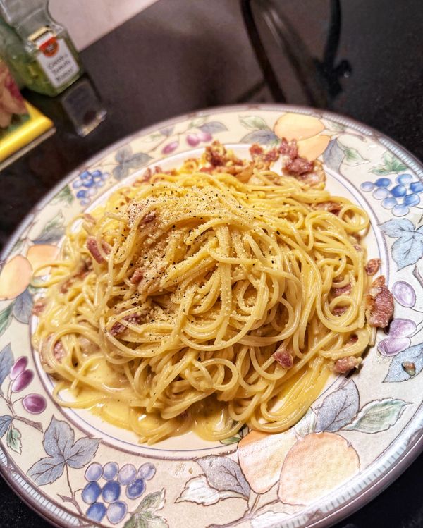 奶油培根意大利面