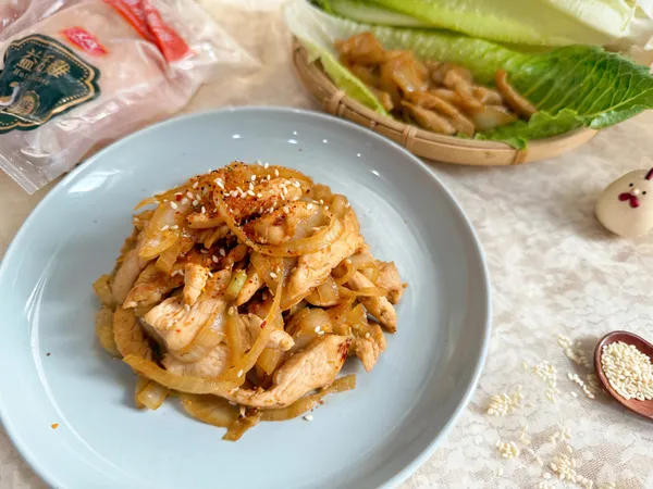 益活雞-燒肉風味洋蔥炒嫩雞