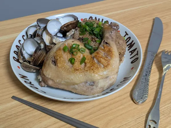 紅玉海陸茶香雞腿炊飯