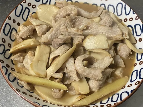 麻油杏鮑松阪豬