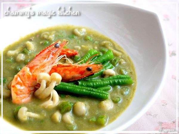 【九陽豆漿機】鮮蝦豆子濃湯♥Chammy