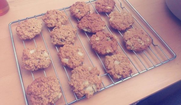 簡易蘋果蜂蜜燕麥餅乾