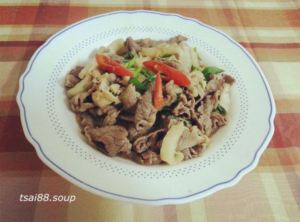 【酸白菜炒牛肉】