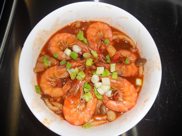 茄汁雙菇鮮蝦