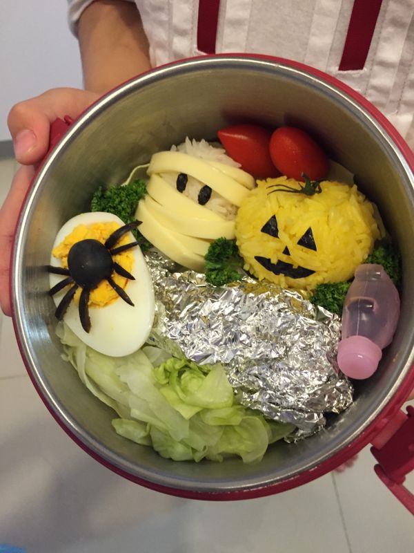 造型便當之“蜘蛛蛋”～by愛麗兒親子便當