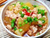 蘿蔔肉末煮