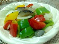 彩椒烏醋海參