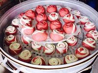 玫瑰人生多綺麗【紅麴養生花饅頭】