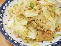 蠔油蛋炒高麗菜~~香香好配菜!!