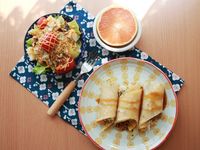 中西合併蔬食蛋餅