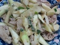 味噌里肌肉炒茭白荀