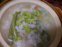 かにの長豆鹹粥