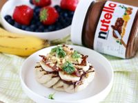 香煎培根Nutella醬烤饅頭