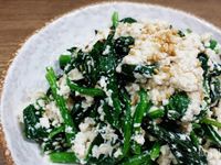 涼拌菠菜豆腐시금치두부무침