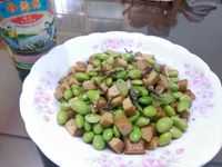 毛豆炒豆乾