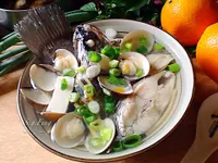 薑絲鱸魚蛤蠣湯