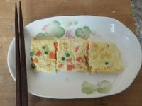 三色煎蛋捲
