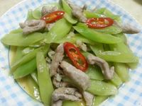 萵筍炒肉絲