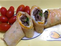 かにの牛肉捲餅