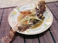 清蒸石狗公魚