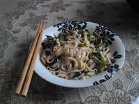 空心菜炒麵
