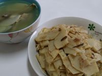 麻竹筍二吃之竹筍雞骨湯、沙茶炒竹筍