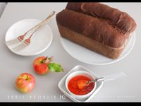 37%全麥巧克力豆吐司*五分鐘手揉麵團
