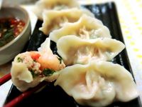 鮮蝦香菜水餃