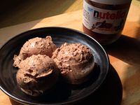 手工自製Nutella榛果巧克力冰淇淋