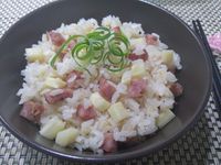 筊白筍香腸炊飯(電子鍋料理)