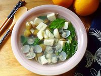 塔香蒜味蜆湯
