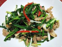 珠蔥炒肉絲