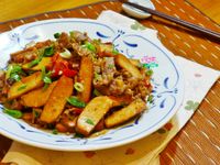家常肉香蒜苗炒豆干【補鍋達人】
