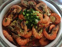 雞蛋豆腐蒸蝦