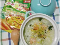 金黃玉米濃湯蝦仁粥